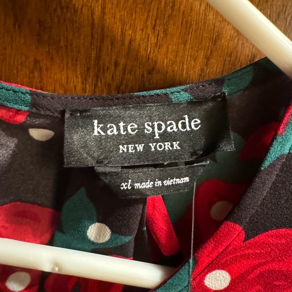 Kate Spade Black Floral Ruffled Dress - Picture 3 of 4